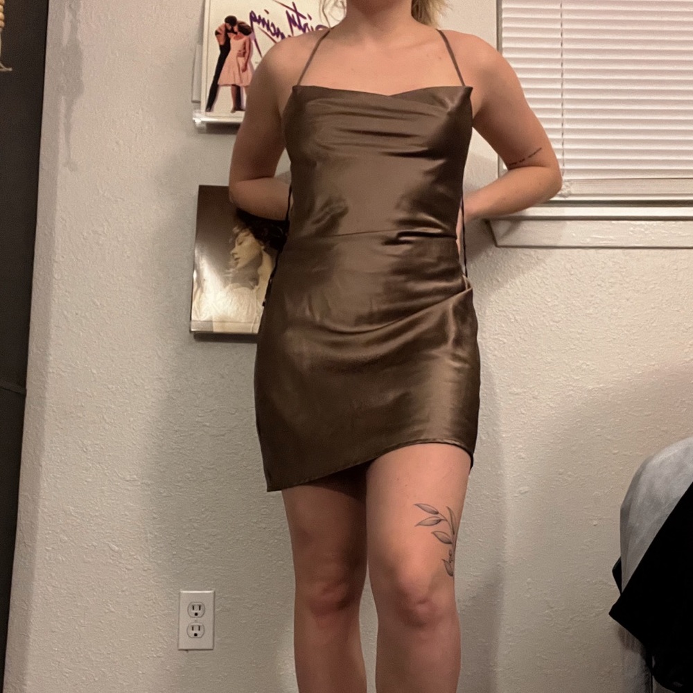 Brown Slip Dress